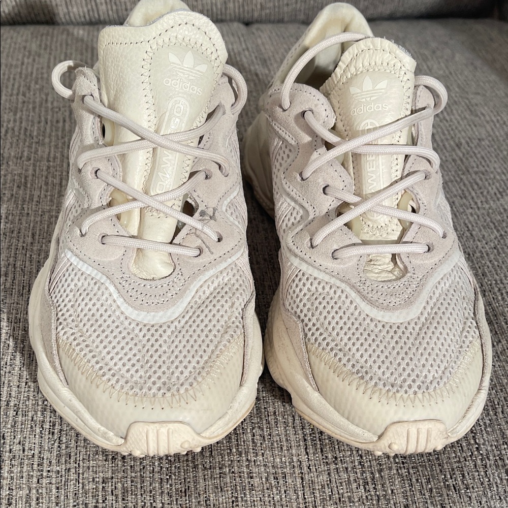Adidas Kids Off-White Mesh Sneakers